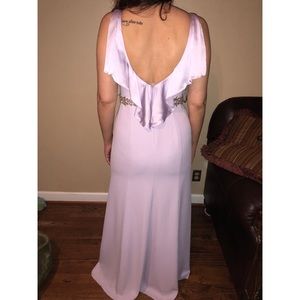 Long Lilac “Bridesmaid” Dress